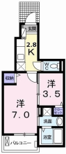 [賃貸物件] マリオ北島 B 詳細情報-間取り