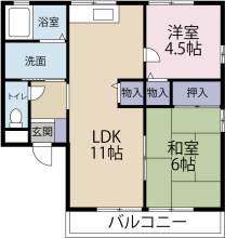 [賃貸物件] レトア川内1 詳細情報-間取り