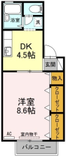 [賃貸物件] グリーンハイムⅡ 詳細情報-間取り