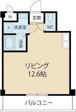 [賃貸物件] Castle Town 徳島町  詳細情報-間取り