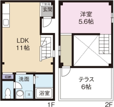 [賃貸物件] シャンパーニュ公園前 詳細情報-間取り
