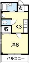 [賃貸物件] コウシンハイツⅠ 詳細情報-間取り