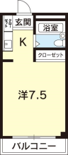 [賃貸物件] シティパレス佐古 詳細情報-間取り