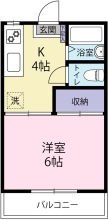 [賃貸物件] コーポ北原 詳細情報-間取り