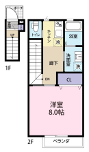 [賃貸物件] ECRAS B棟 詳細情報-間取り