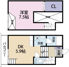 [賃貸物件] グレイス東雲 詳細情報-間取り
